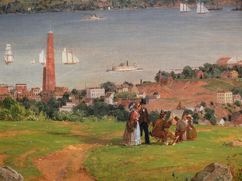 Jasper Francis Cropsey The Narrows from Staten Island